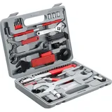 Tectake tectake® Fahrradwerkzeug 50-teilig, umfangreiches Set, für alle gängigen Modelle, inklusive Tragekoffer