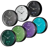 Bresser Mytime Led-wanduhr Mit Temperaturanzeige - Lilac - One Size