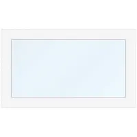 Kellerfenster 95x55 cm, PVC, Ideal 4000, Weiß, 950 x 550 mm, einteilig, festverglast, individuell konfigurieren