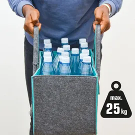 Dune Design Filztasche XXL 25 kg grau/grün 16363