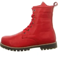 Andrea Conti Damen Stiefelette Boot Schnürung Leder Profilsohle 0342847, Größe:38 EU, Farbe:Rot - Gr.: 38