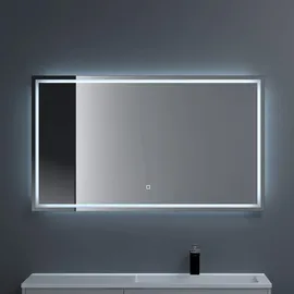 SoGood dopporo Badspiegel mit Beleuchtung 120x70cm LED Badezimmerspiegel Wandspiegel dimmbar mit Touch Bedienung Beschlagfrei LED-Spiegel-02