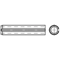 Industrial Quality Supplies DIN 7346 Spannstift (Spannhülse), leichte Ausführung,