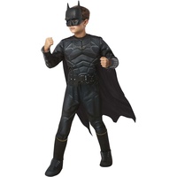 Rubie's 702987M Dc - The Batman Deluxe Kostüm für Jungen Movie Kinder, wie abgebildet, Größe M