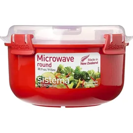 Sistema Mikrowellendose rund rot 0,915 l