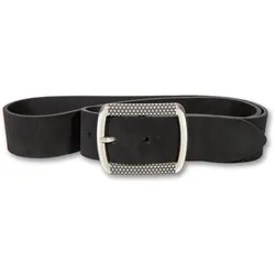 Ledergürtel SILBERGIFT, Damen, Gr. 85, schwarz, Rindsleder, modisch,feminin, Gürtel, Vollrindleder Nubuk