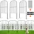 Vevor Dekorativer Gartenzaun Oberbogen 33 x 61 cm Schwarz