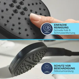Grohe Vitalio Comfort Duschsystem mit Thermostat Mattschwarz 266972431