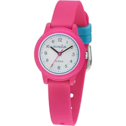 Quarzuhr SINAR, rosa, Armbanduhren, Kinder, Armbanduhr, Kinderuhr, Mädchenuhr, bis 10bar wasserdicht,Geschenkidee