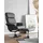 Beliani Massagesessel Kunstleder 76 x 100 x 76 cm Grau mit Fußhocker