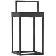 LUCANDE LED-Solarleuchte Lynzy, 38cm, schwarz, Metall, IP65 - schwarz,