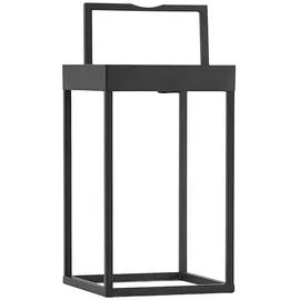 LUCANDE LED-Solarleuchte Lynzy, 38cm, schwarz, Metall, IP65 - schwarz,