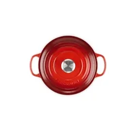 Le Creuset Signature Bräter 24 cm rund kirschrot