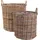 House Nordic Aufbewahrungskorb Indo 50 x 50 x 50 cm Braun