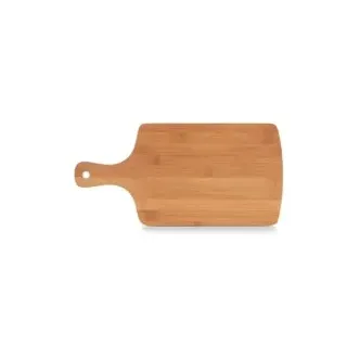 Zeller Present - Schöner LEBEN. Praktisch WOHNEN. 25181 Schneidebrett mit Griff, Bambus Bambus, 40 x 19,5 x 0,9 cm