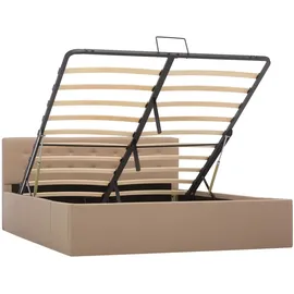 vidaXL Stauraumbett 140 x 200 cm H3 Braun