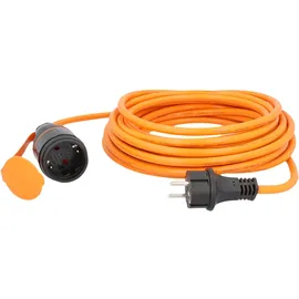 Unitec Verlängerungskabel 10 m H07BQ-F3G1,5, max. 3600W, orange, IP44