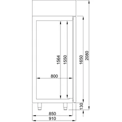 Monoblock-Kühlschrank für Backwaren 850 Liter - Combisteel