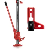 Wiltec Wagenheber Stahl 76 cm rot