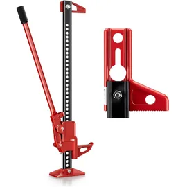 Wiltec Wagenheber Stahl 76 cm rot
