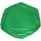 LUCKDANO Sandkastenabdeckung, Sandkastenabdeckung mit Kordelstring 140x120x20 cm PVC Polyester Sechskant Sandkiste für Garten Im Freien (Green)