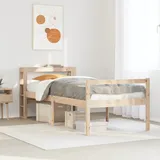Seniorenbett Mit Kopfteil 75x190 Cm Massivholz Kiefer