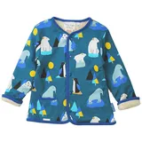 Toby Tiger Wende-Übergangsjacke in Beige/ Blau | Gr.: 86