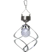 Star Trading Best Season LED-Solar-Windspiel Wind Mill" silber 1