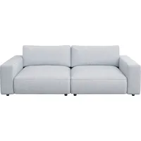 Big-Sofa MUSTERRING "LUCIA Mega Sofa, hoher Sitzkomfort, Breite 252cm, Kontrastnaht", weiß (snow bax), B:252cm H:81cm T:124cm, Flachgewebe FLORIS (100% Polyester);Flachgewebe VALMONT (60% Baumwolle/ 40% Leinen);Microfaser CRONA (100% Polyester), Sofas, Big-Sofa, in vielen Qualitäten und 4 unterschiedlichen Nähten, 2,5-Sitzer