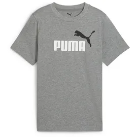 Puma ESS 2 Color No.1 Logo TEE B T-Shirts, Medium gray heather), 164