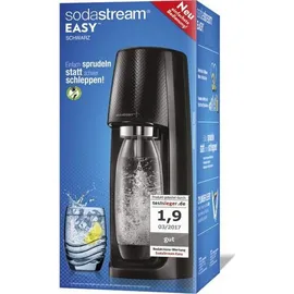 Sodastream Easy schwarz + PET-Flasche + Zylinder