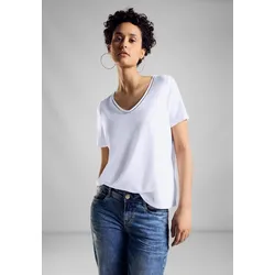 T-Shirt, mit Viskose, Gr. 42, white, , 18619507-42