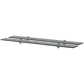 vidaXL Wandregal 100 x 10 x 8 cm Schwarz