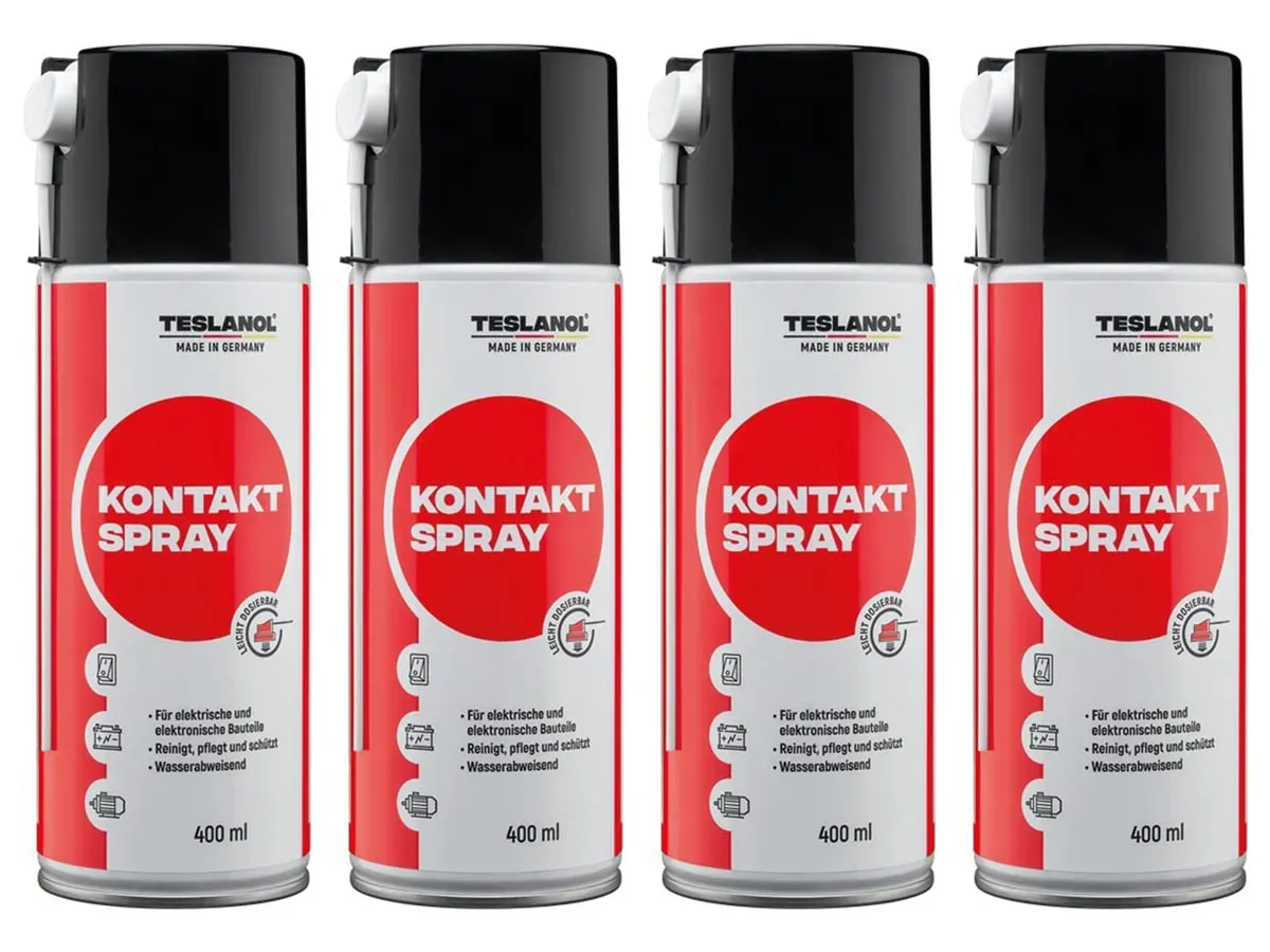 TESLANOL 26026 Kontaktspray T6, 400 ml, 4 Stück