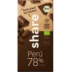 share Peru 78% Edelbitter Bio-Schokolade 100,0 g