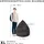 Sitting Point BeanBag Fluffy 70 x 110 cm rose
