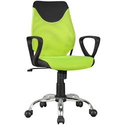 KADIMA DESIGN Jugenddrehstuhl DAVOS Nylon, ergonomisch, höhenverstellbar, in Limette/Schwarz, Blau/Schwarz, Pink/Schwarz
