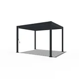pergoline Pavillon 3,6 x 3 m inkl. 4 Seitenteile Anthrazit