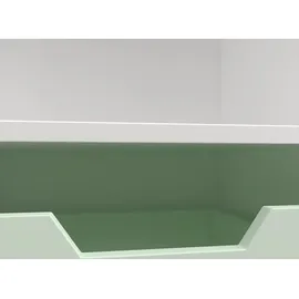 [en.casa] Sitzbank Vipsali Mintgrün/Weiß 100 x 99 x 30 cm