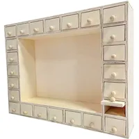 Adventskalender Aus Holz 35,5 X 27 X 7 Cm
