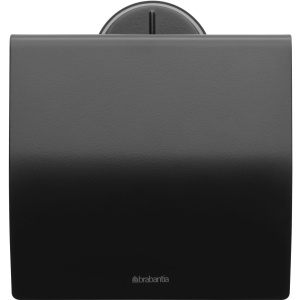 Brabantia Profile-Serie Toilettenpapierspender, Korrosionsbeständige Toilettenpapierhalterung ideal für Badezimmer oder WC, Farbe: Black