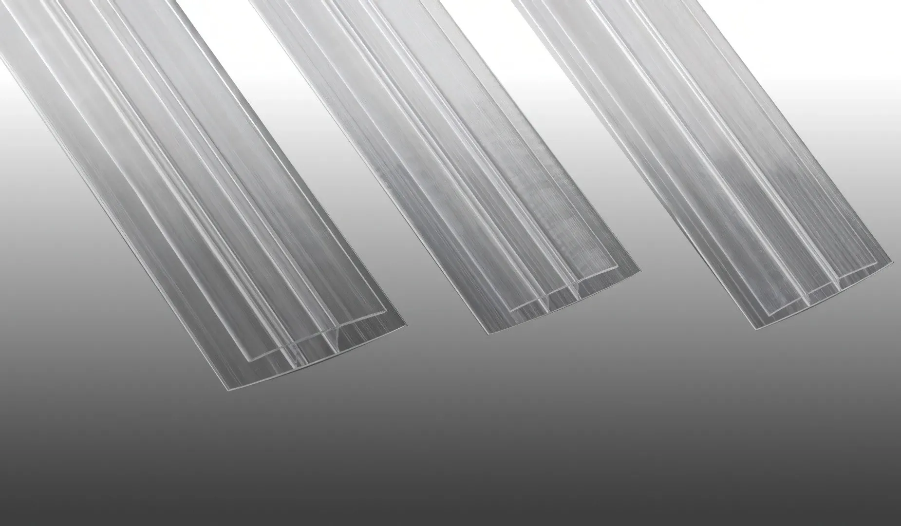 Polycarbonat H-Profil in Glasklar - 16 x 2000 mm – Verbindungsprofil für 6 mm Stegplatten – ideales Kunststoffprofil für senkrechte Verglasungen