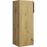 Burgbad Eqio Halbhoher Schrank 1-türig, Türanschlag links, 960x350x320mm, UH3525LF5662G0252, Farbe: Eiche Dekor Urban / Eiche Dekor Urban, Griffleiste Schwarz Matt G0252