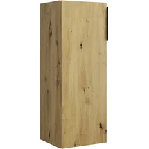Burgbad Eqio Halbhoher Schrank 1-türig, Türanschlag links, 960x350x320mm, UH3525LF5662G0252, Farbe: Eiche Dekor Urban / Eiche Dekor Urban, Griffleiste Schwarz Matt G0252