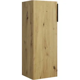 Burgbad Eqio Halbhoher Schrank 1-türig, Türanschlag links, 960x350x320mm, UH3525LF5662G0252, Farbe: Eiche Dekor Urban / Eiche Dekor Urban, Griffleiste Schwarz Matt G0252