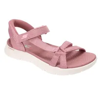 SKECHERS GO WALK FLEX SANDAL ILLUMINATE, Damen Sandale, Purple, - 42 EU