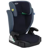 Graco Junior MaxiTM i-Size R129 Kindersitz, ca. 3,5 bis 12 Jahre (100 bis 150 cm), Kindersitzerhöhung, Armlehnen und Kopfstütze höhenverstellbar, leicht, mit Getränkehalter, blau, Navy