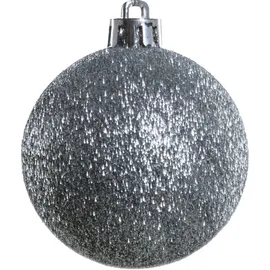 Trendline Weihnachtskugeln bruchfest, langlebig Ø 6, 8 10 cm silber 26 Stück