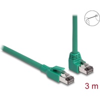 Delock 80124 Netzwerkkabel grün 3 m Cat6 SF/UTP 90° gewinkelt