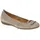 Gabor Schuhe Ballerina grau kiesel 74.166.12 für Damen, beige, Größe 37 EU 4 UK
